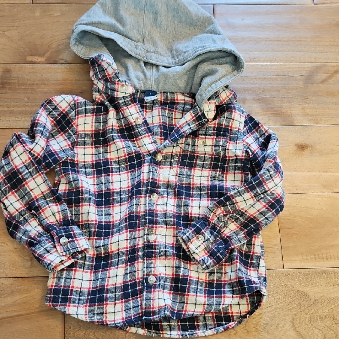 Old Navy Kids Plaid Button-Down Shirt With Hood